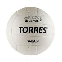 Мяч в/б TORRES Simple V30105, р.5, синт.кожа