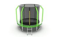 Батут с внутренней сеткой и лестницей EVO JUMP Cosmo 8ft (Green)